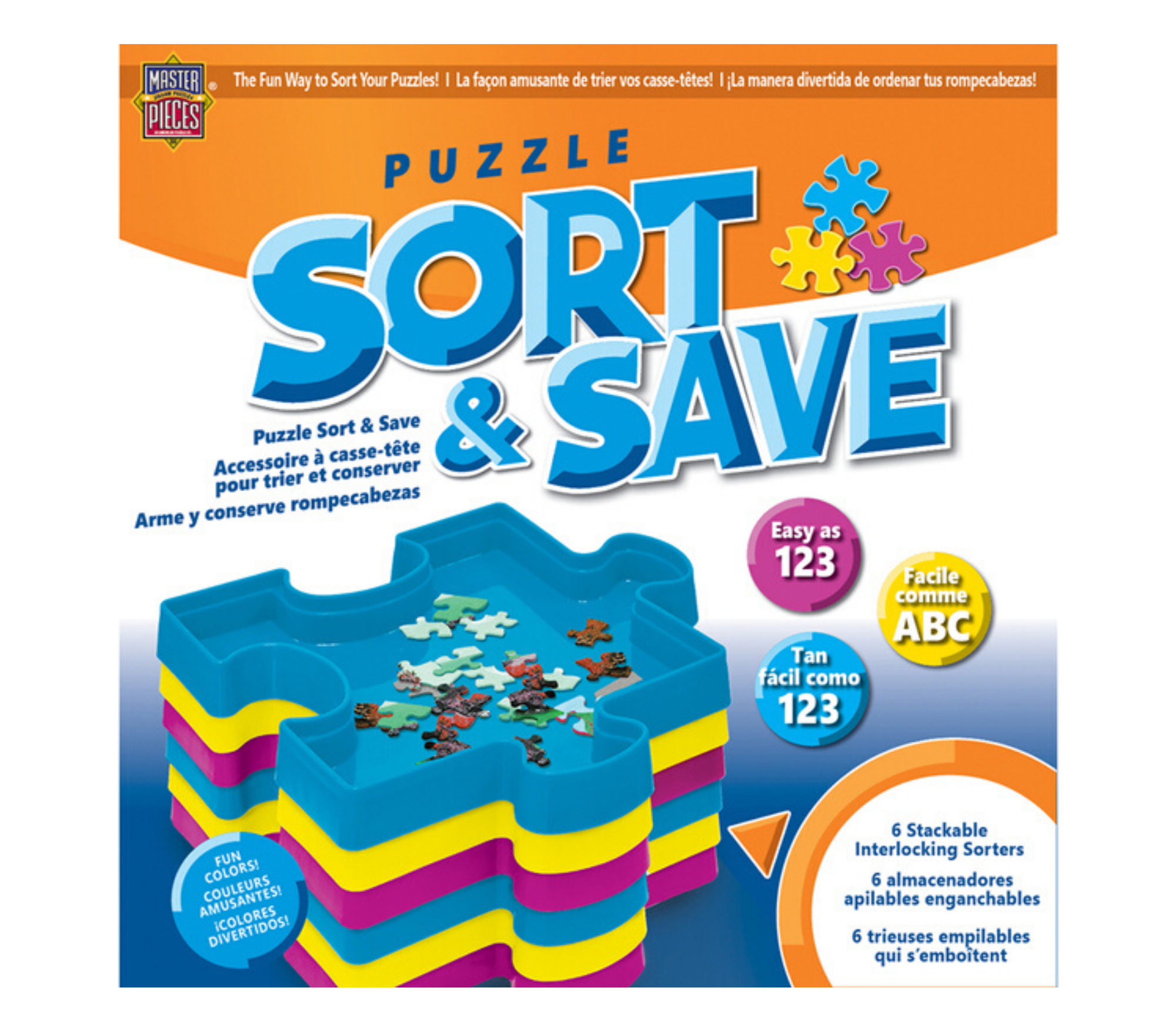 Puzzle Sort & Save Stackable Trays